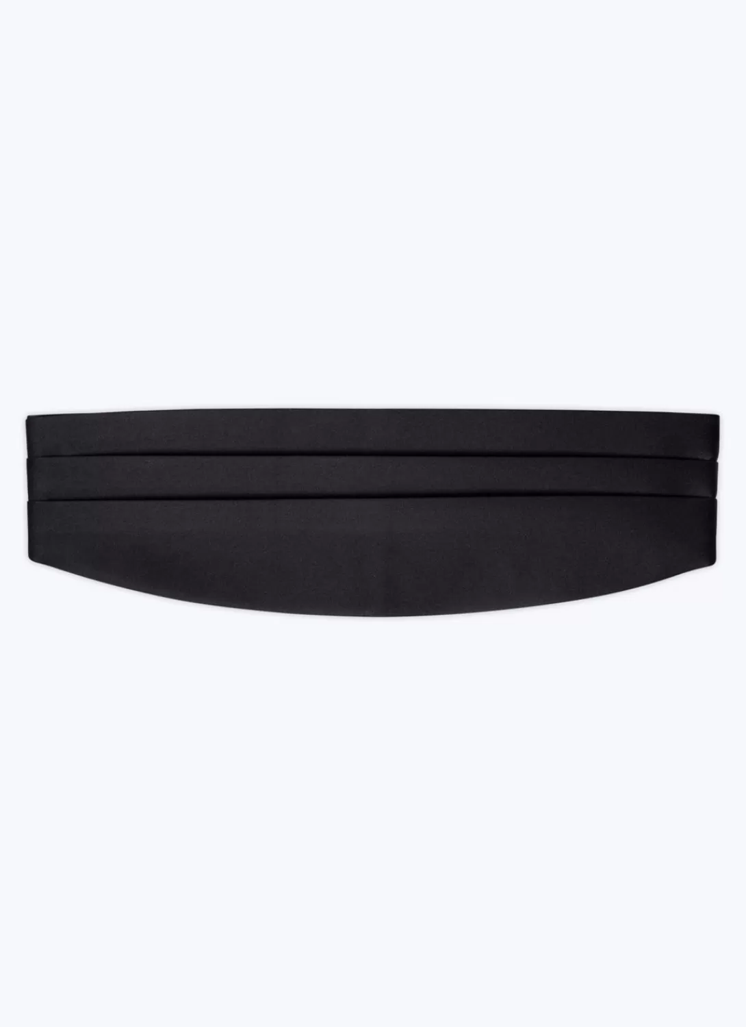 Fursac Satin Pleated Tuxedo Belt Black Discount