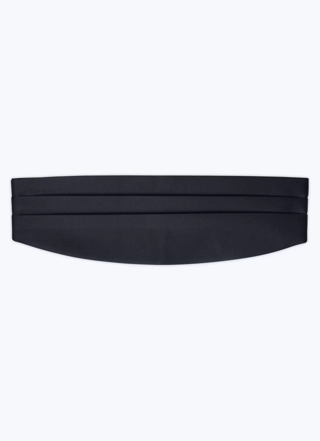Fursac Satin Pleated Tuxedo Belt Navy Blue Clearance