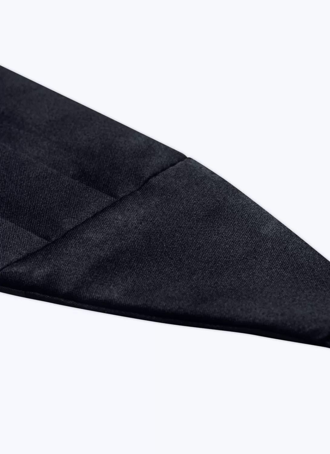 Fursac Satin Pleated Tuxedo Belt Navy Blue Clearance