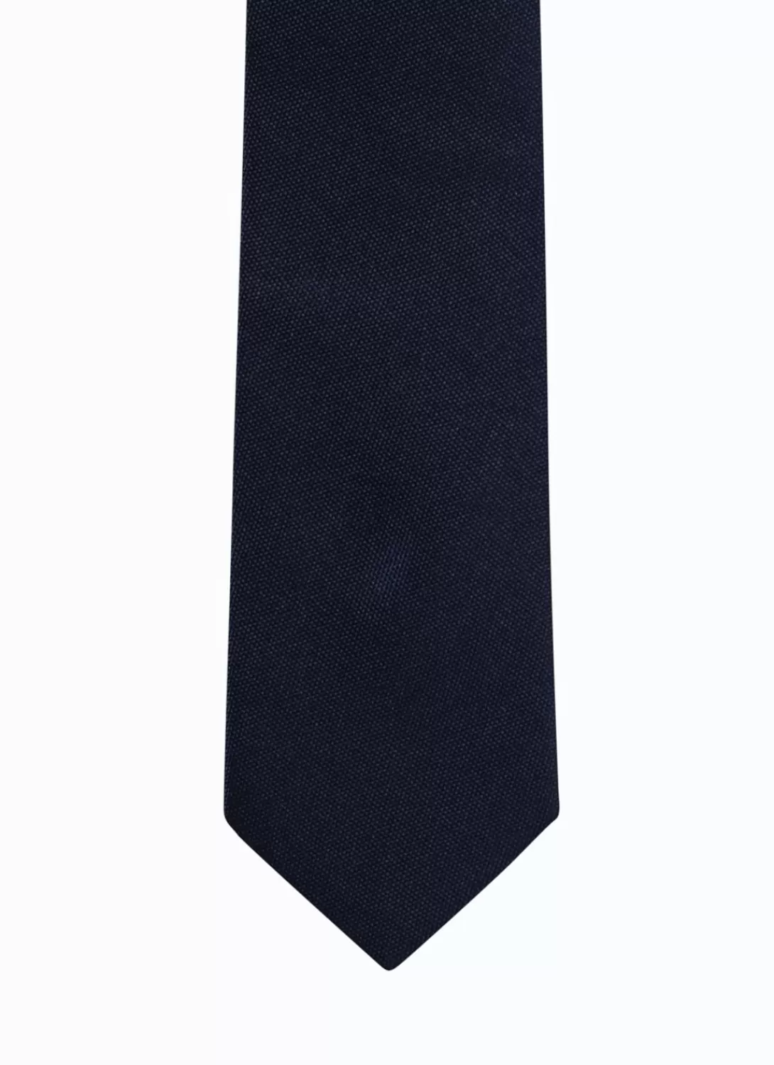 Fursac Silk Jacquard Tie Navy Blue - Plain Weave Online