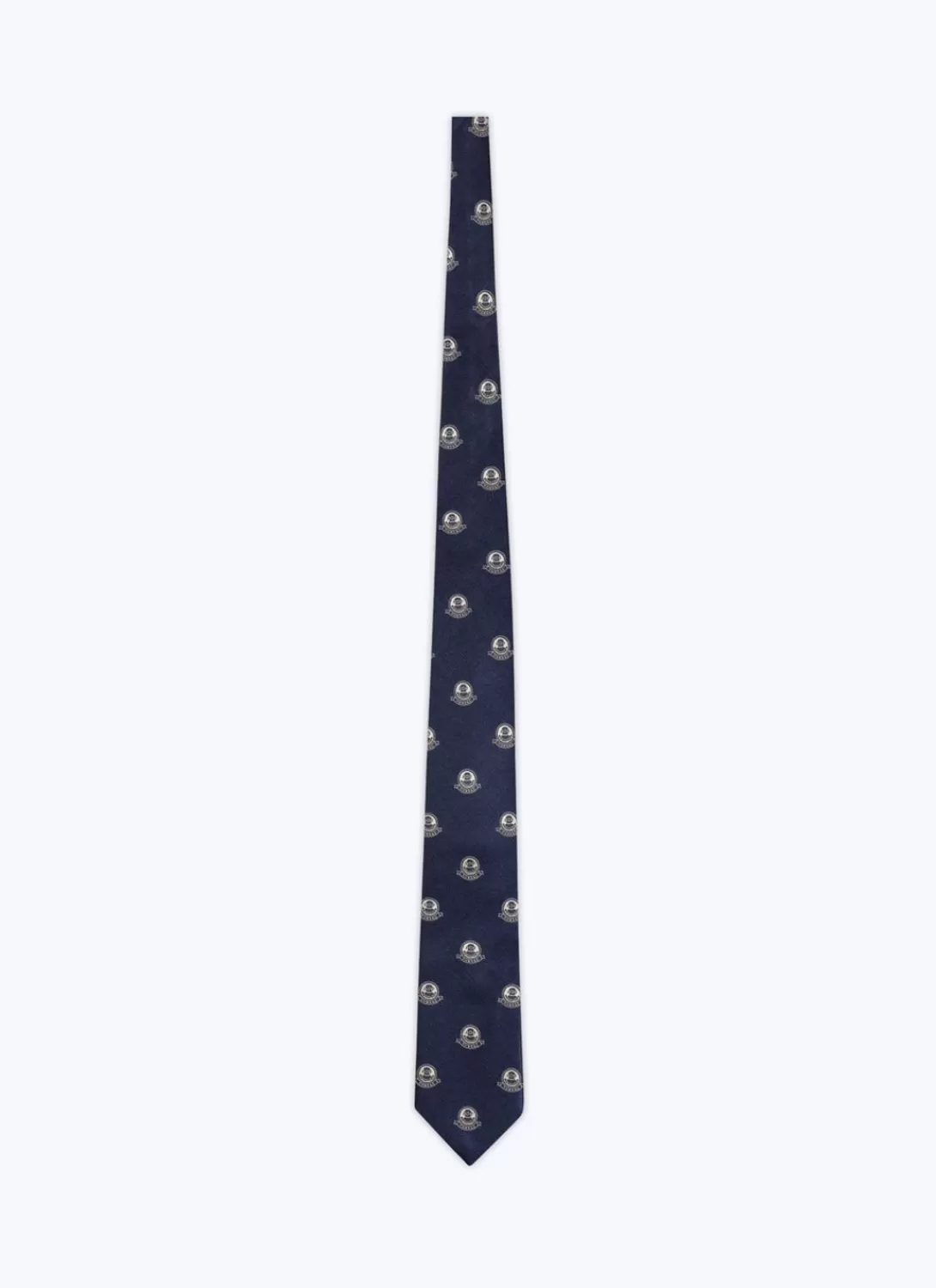 Fursac Silk Satin Jacquard Tie Navy Blue - Diving Suit Pattern Discount
