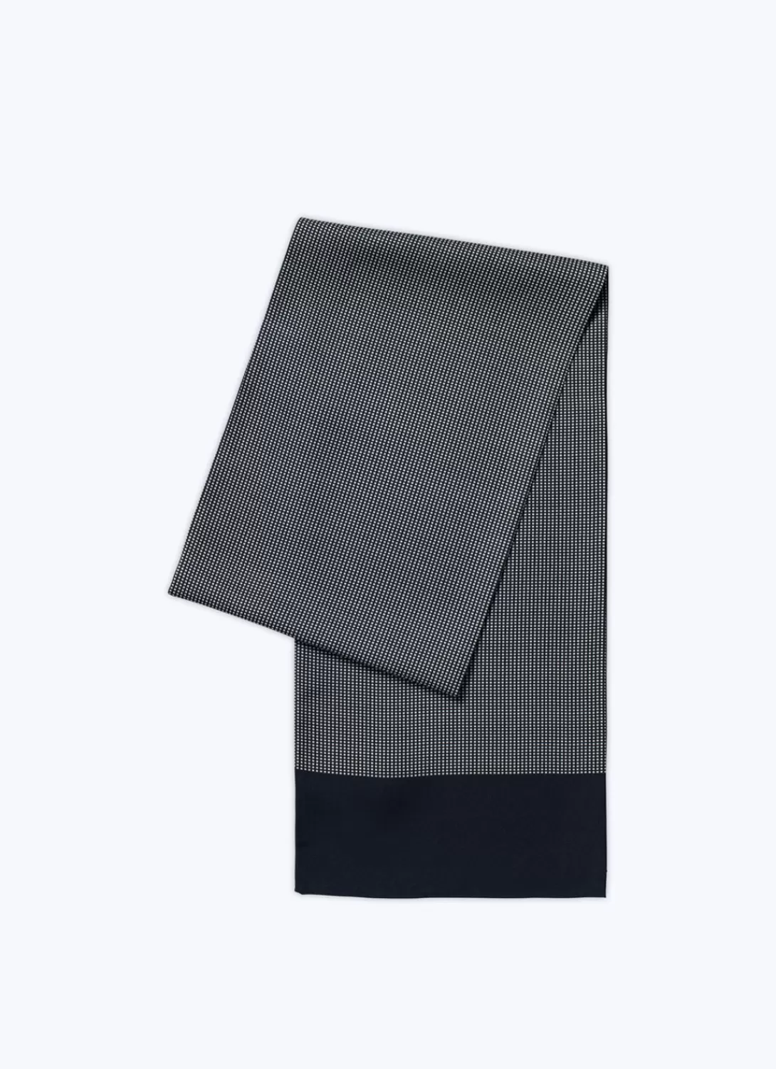 Fursac Silk Scarf With Print Navy Blue Online