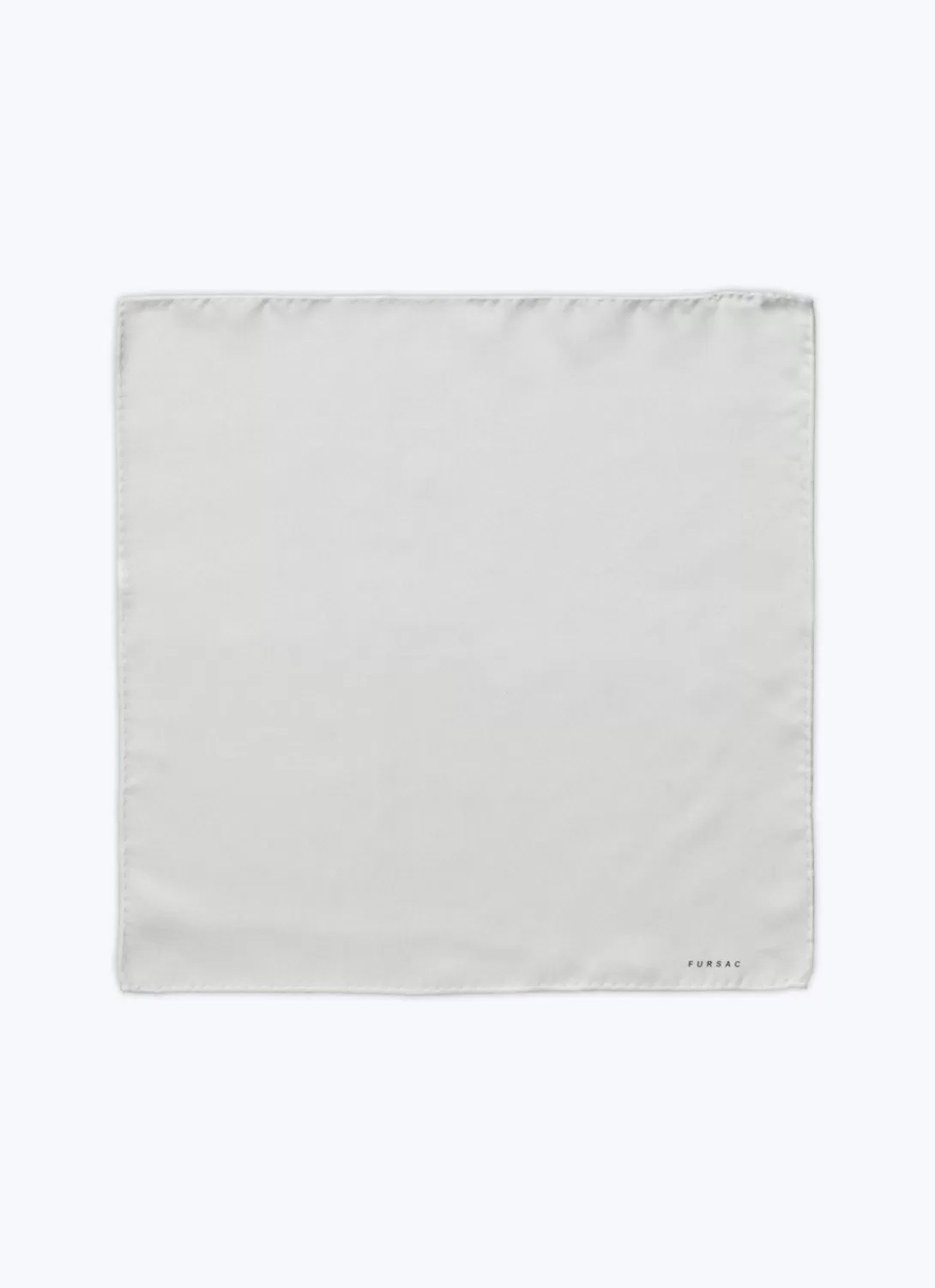 Fursac Silk Twill Pocket Square Ecru Best