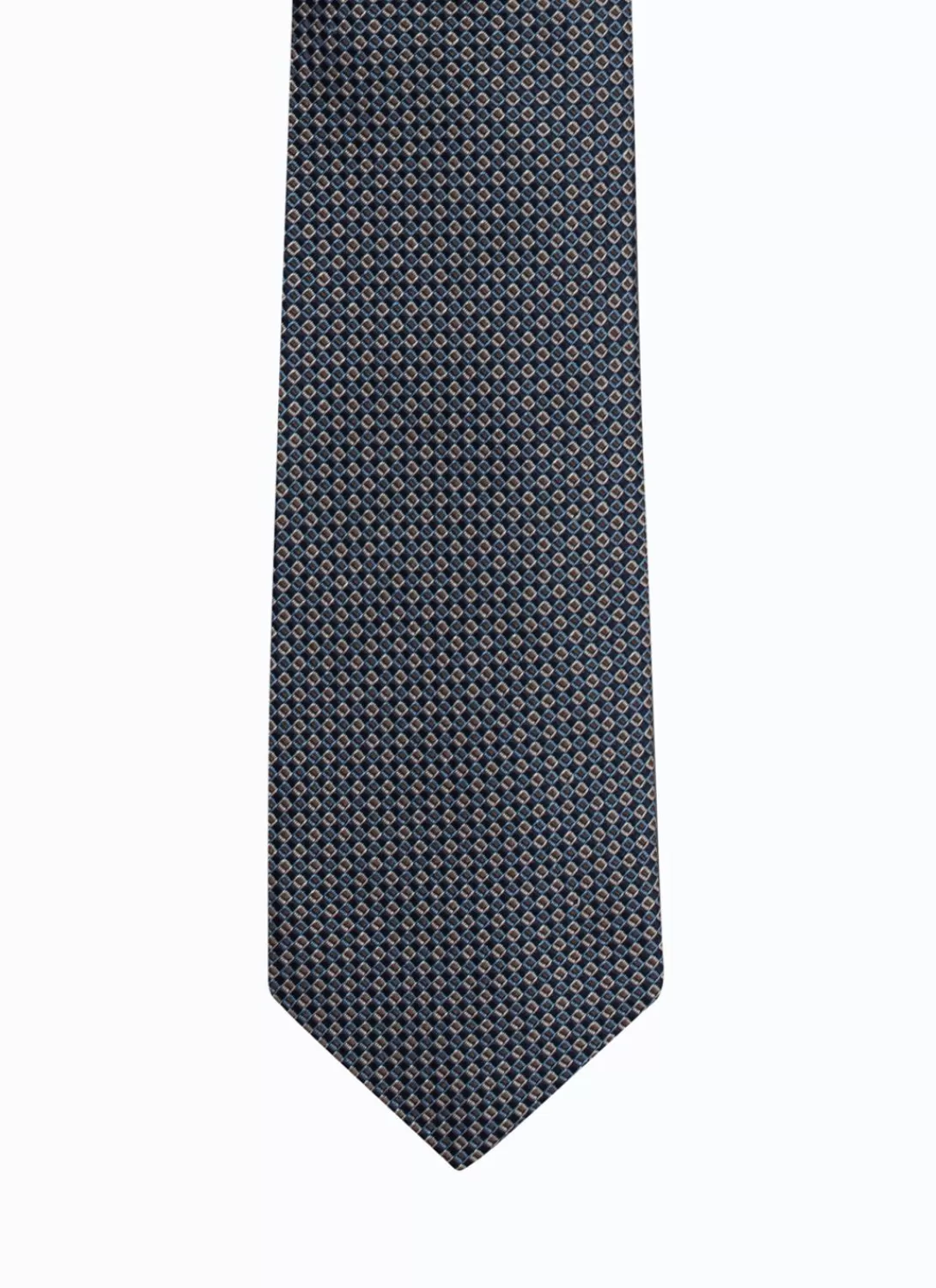 Fursac Sky Blue Silk Tie Sky Blue - "Squares" Pattern Cheap