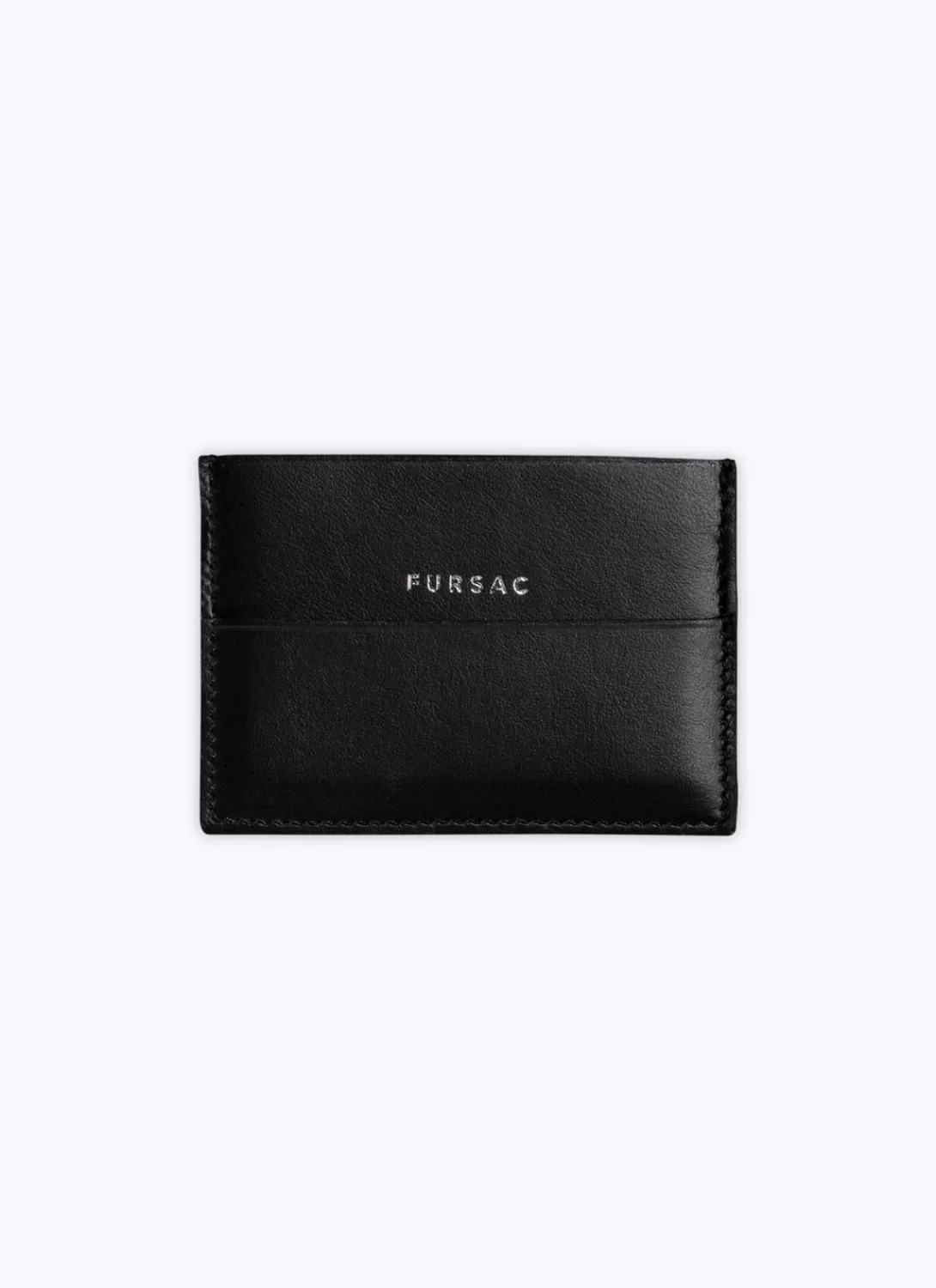 Fursac Smooth Leather Card Holder Black Best Sale