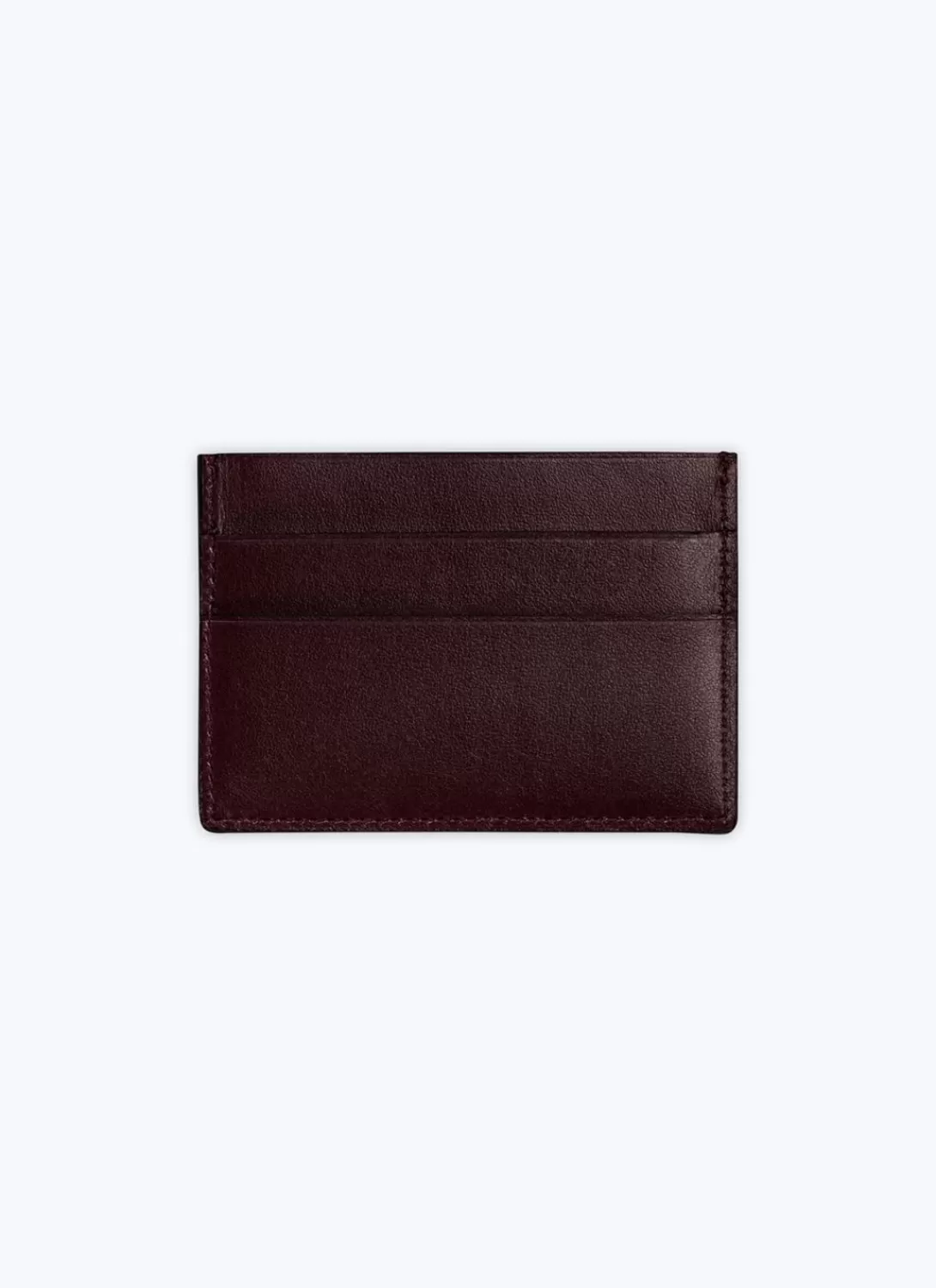 Fursac Smooth Leather Card Holder Burgundy Shop