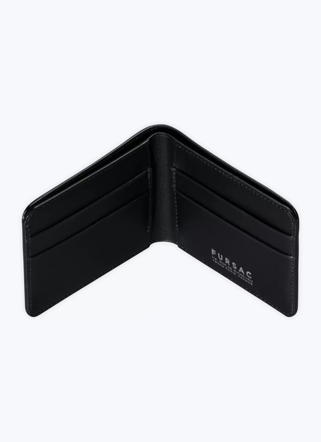 Fursac Smooth Leather Wallet Black Best Sale