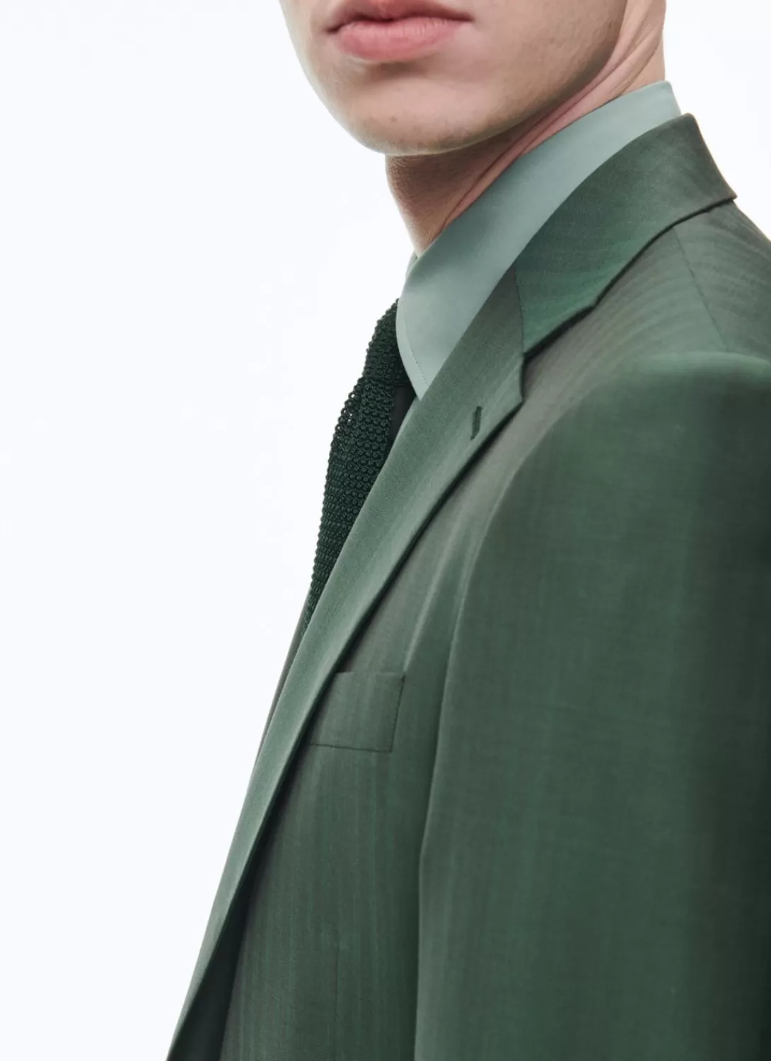 Fursac Solaro Virgin Wool Fitted Suit British Racing Green New