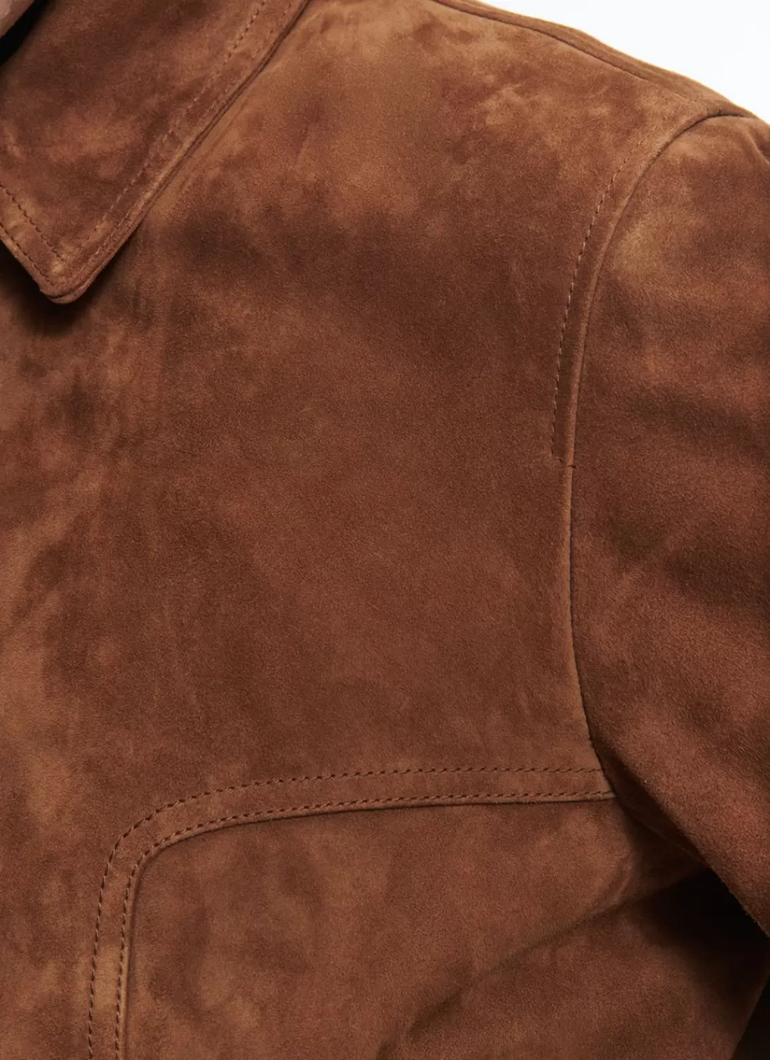 Fursac Suede Jacket Camel Brown Cheap