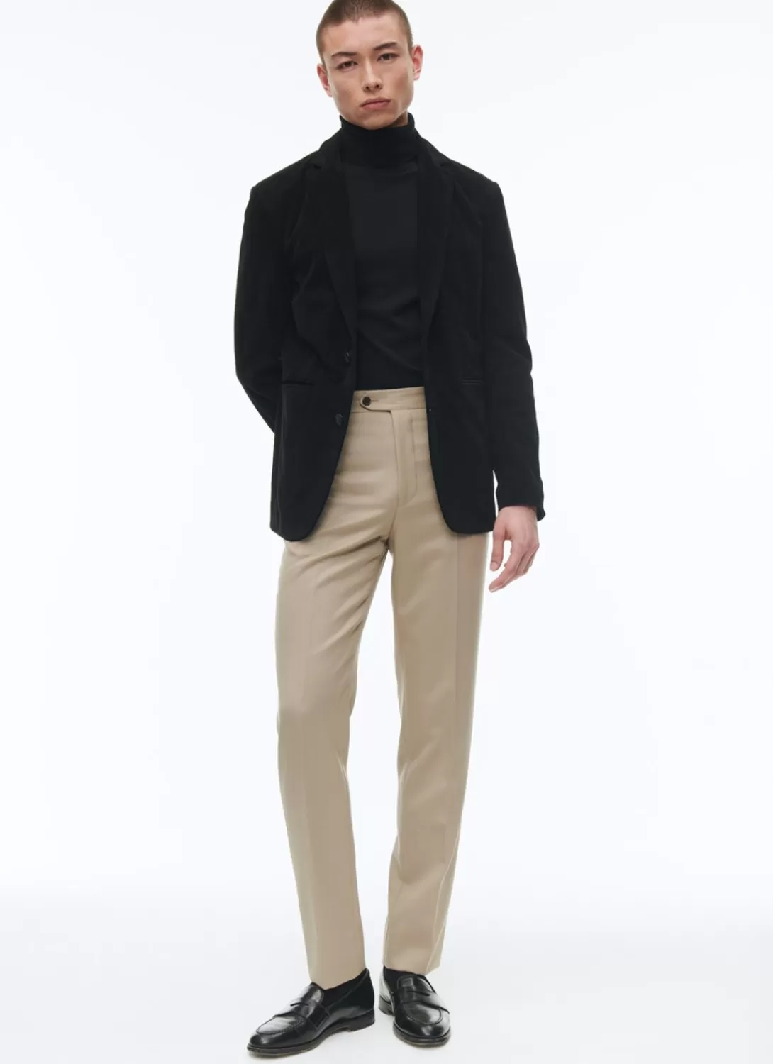 Fursac Suede Leather Blazer Jacket Black Online