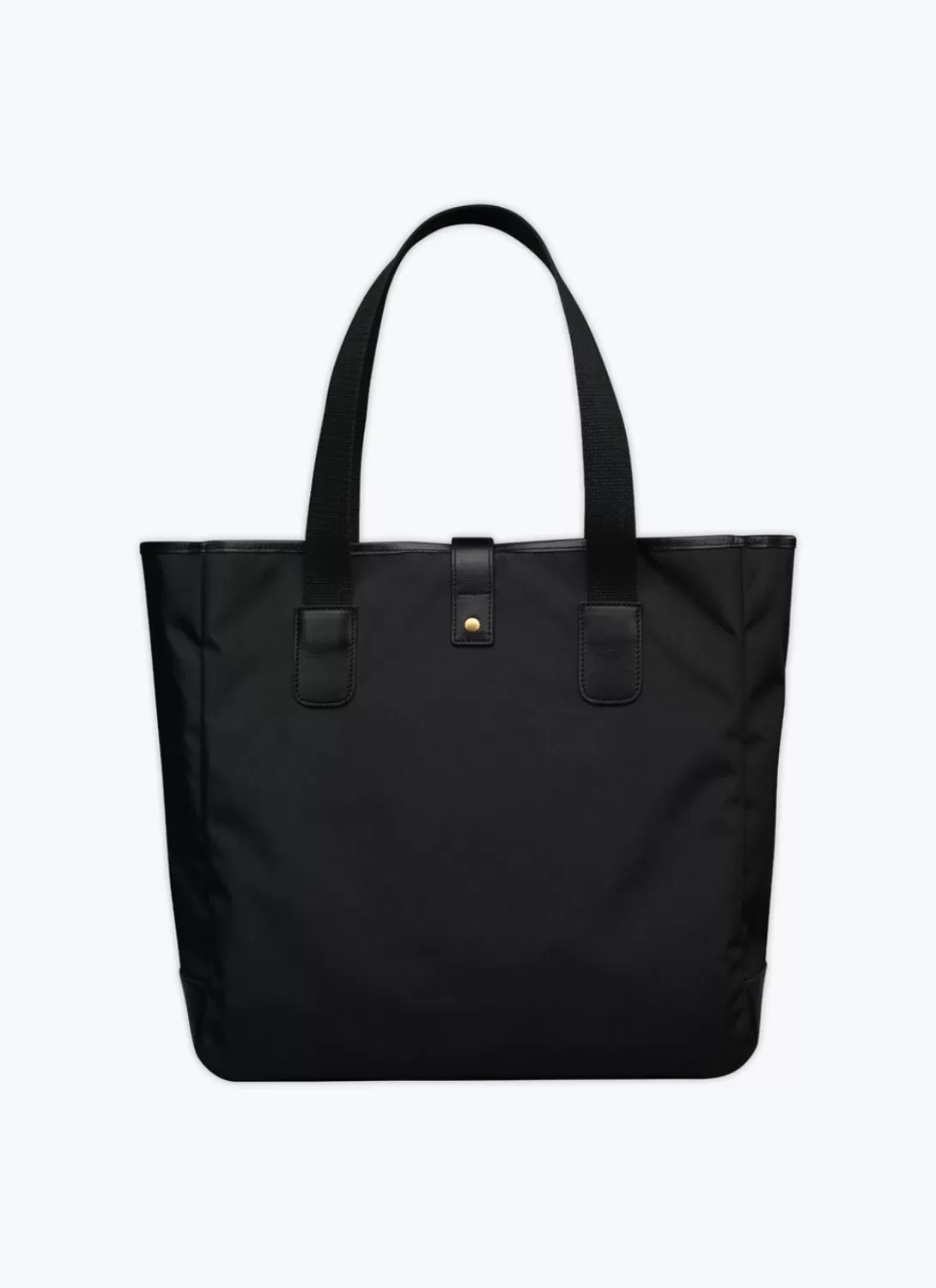 Fursac Technical Fabric And Leather Tote Bag Black Fashion