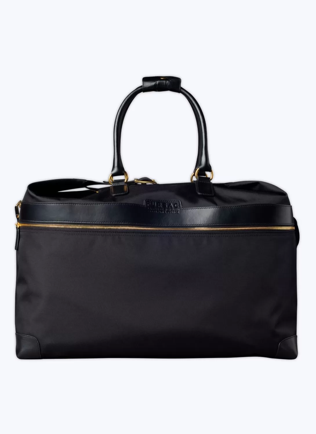 Fursac Technical Fabric And Leather Travel Bag Black New