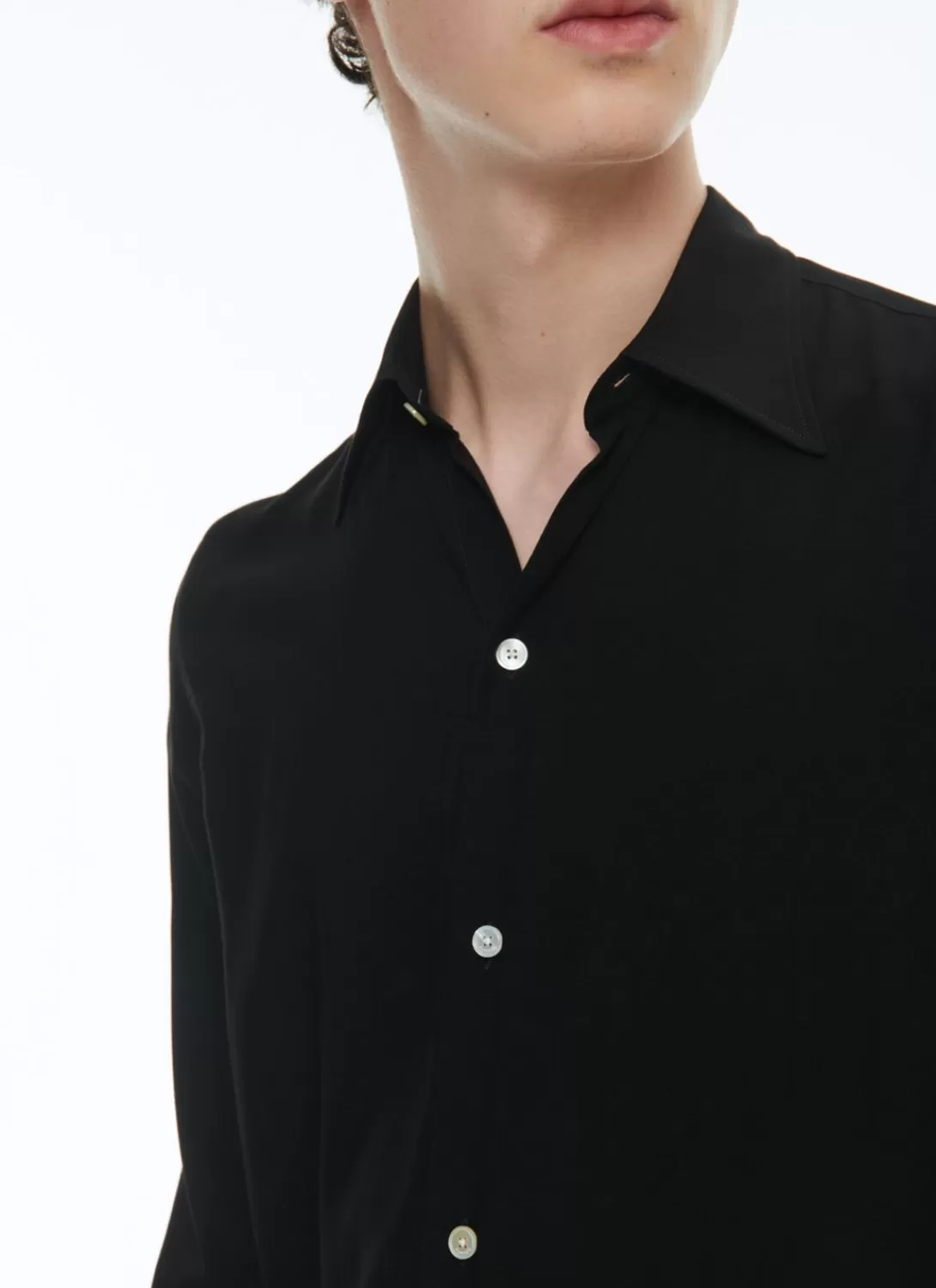 Fursac Viscose Shirt Black Shop