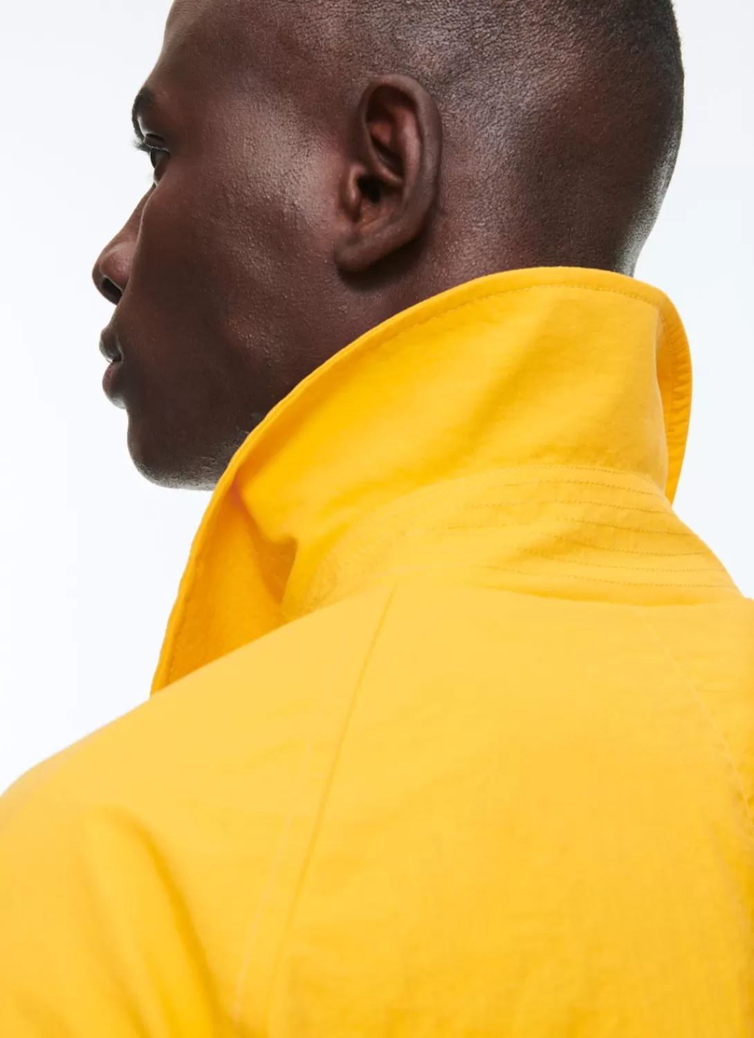 Fursac Water-Repellent Canvas Coat Yellow Outlet