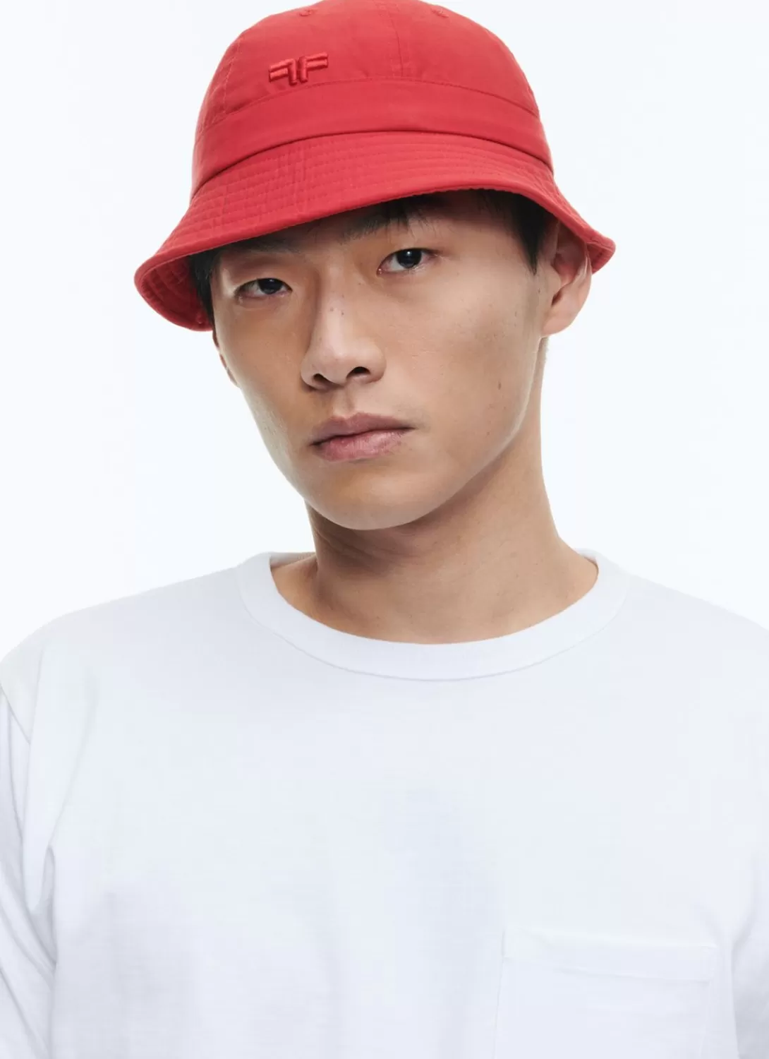 Fursac Water-Repellent Fabric Bucket Hat Red Outlet