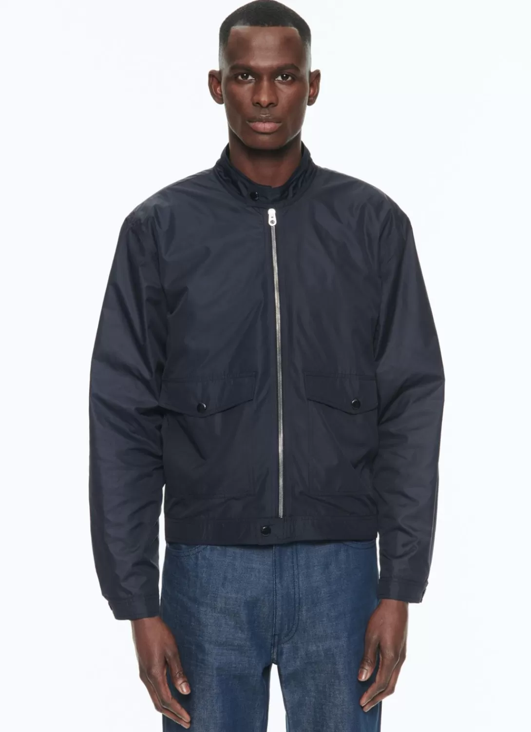 Fursac Water-Repellent Jacket Navy Blue Fashion