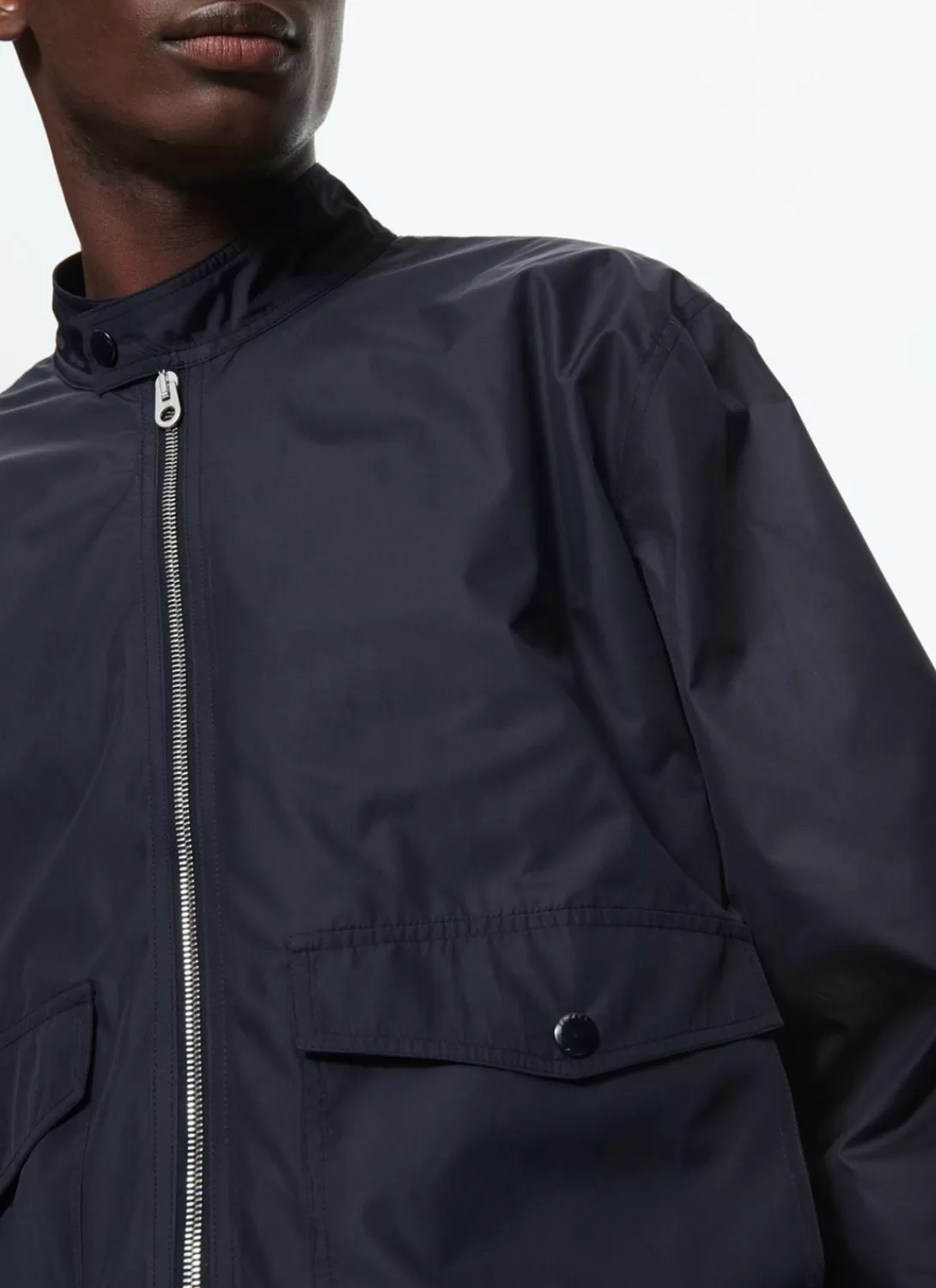 Fursac Water-Repellent Jacket Navy Blue Fashion