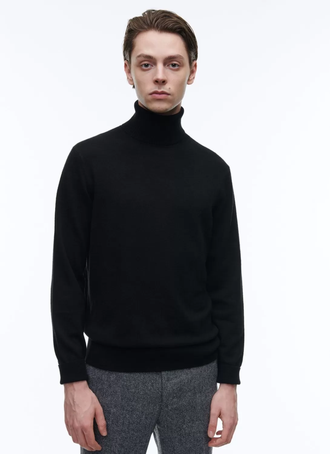 Fursac Wool And Cashmere Roll Neck Sweater Black Cheap