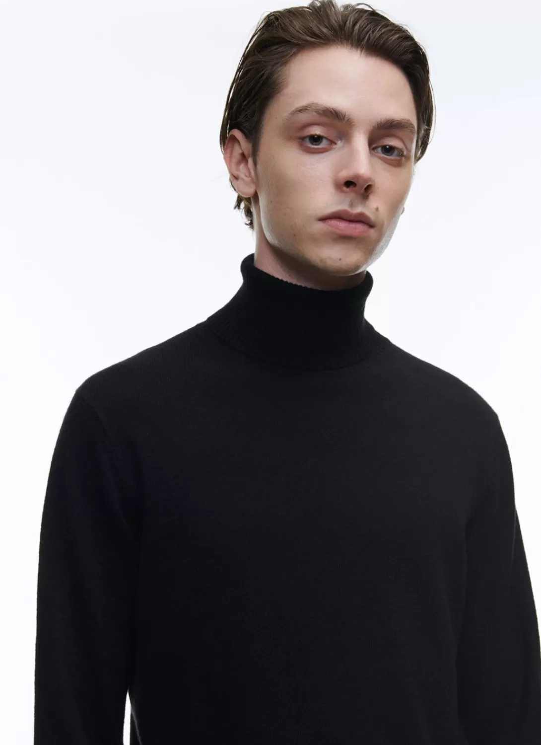 Fursac Wool And Cashmere Roll Neck Sweater Black Cheap