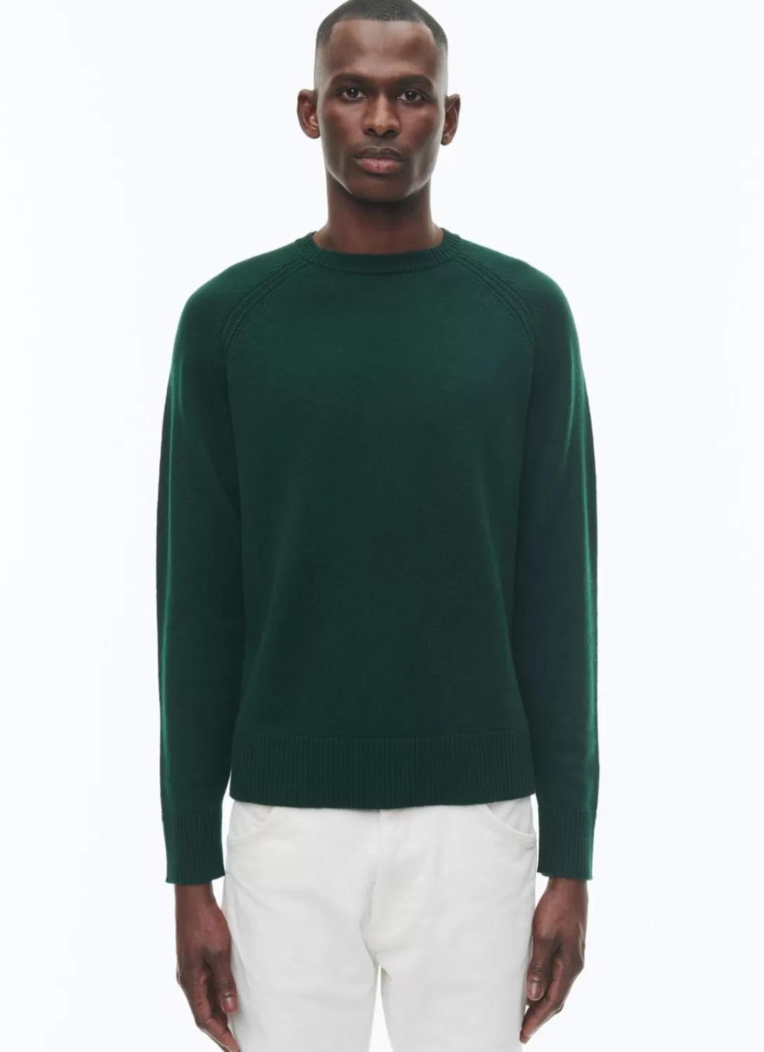 Fursac Wool And Cashmere Sweater Forest Green Best Sale
