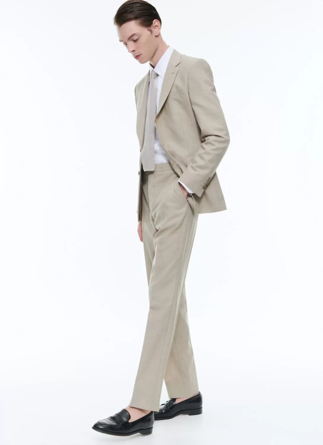 Fursac Wool Canvas Jacket Beige Clearance