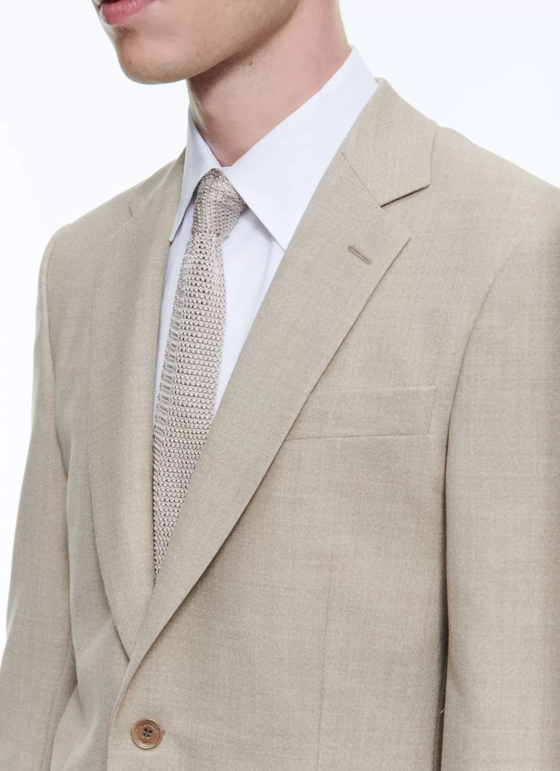 Fursac Wool Canvas Jacket Beige Clearance