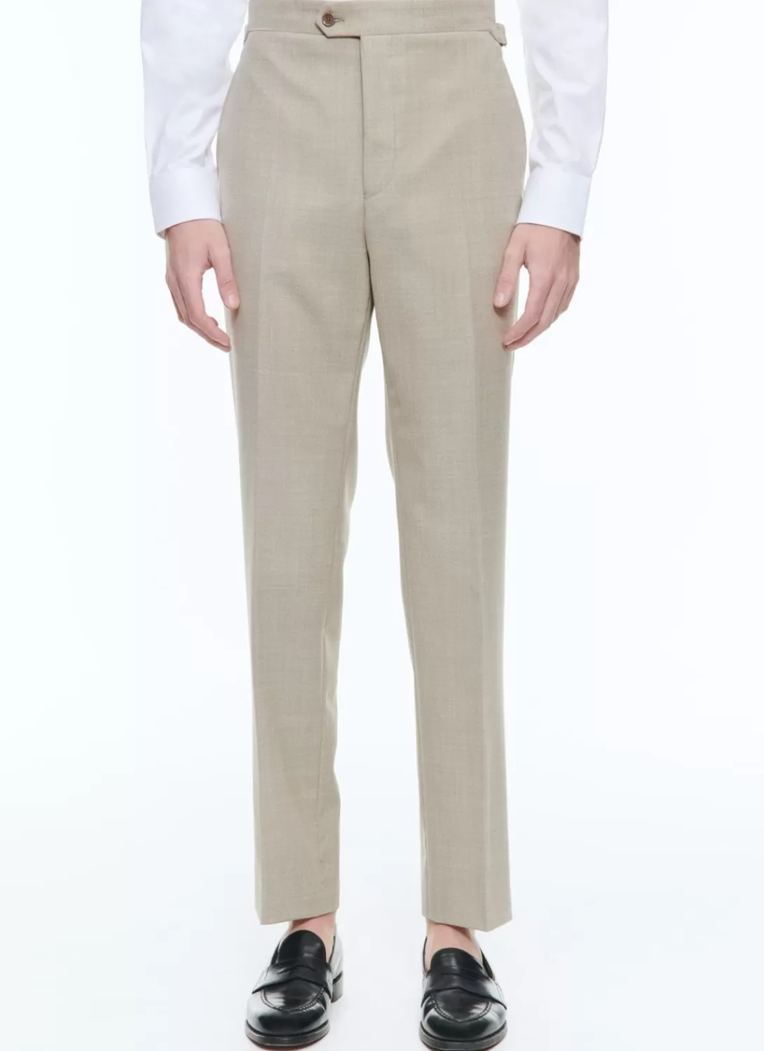Fursac Wool Canvas Trousers Beige Sale