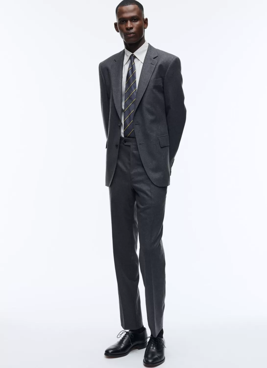 Fursac Wool Flannel Jacket Charcoal Grey Best
