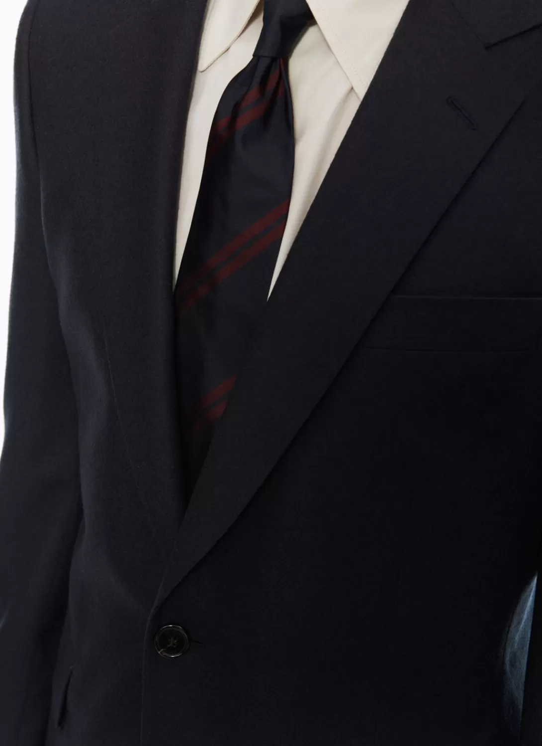 Fursac Wool Flannel Jacket Navy Blue Best Sale