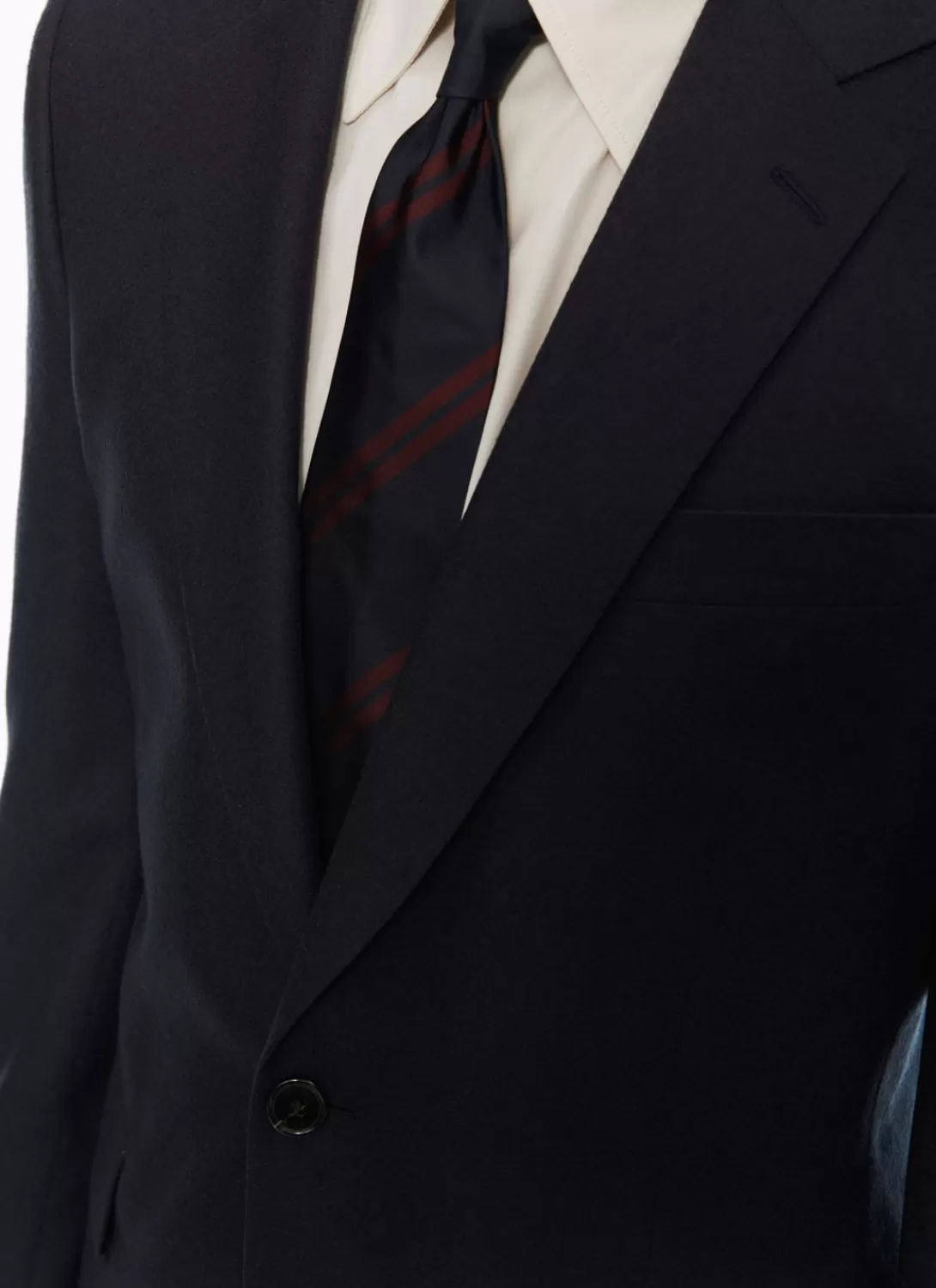 Fursac Wool Flannel Si Navy Blue Fashion