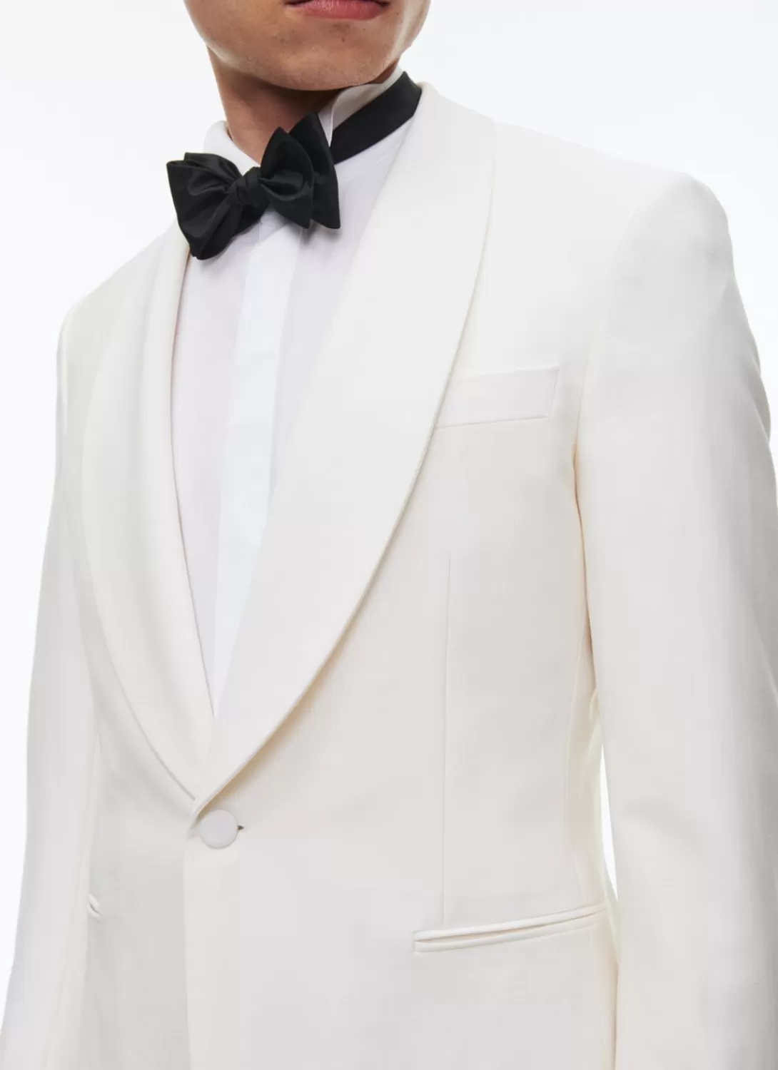 Fursac Wool, Mohair And Silk Tuxedo Ecru Cheap
