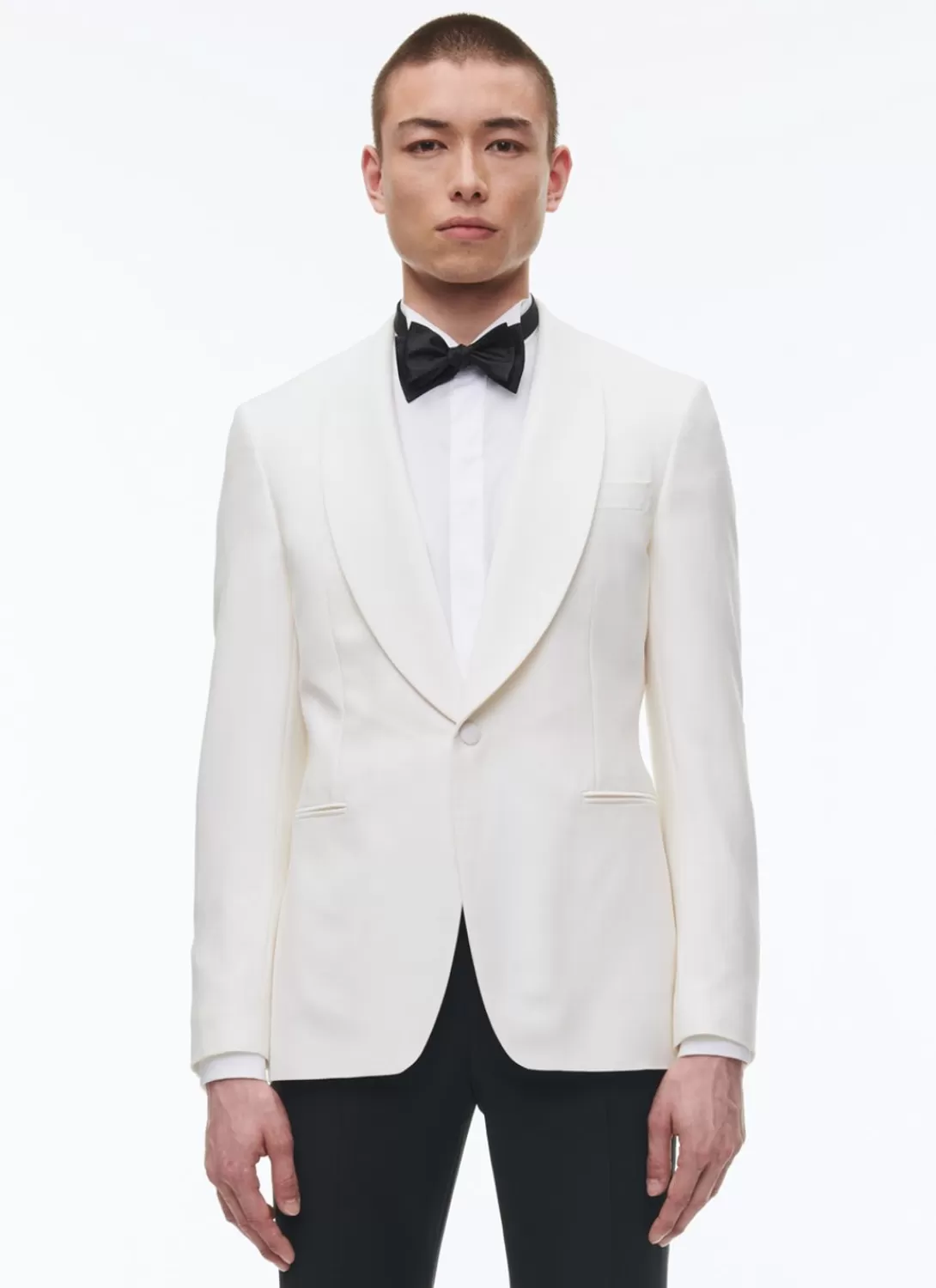 Fursac Wool, Mohair And Silk Tuxedo Jacket Ecru Hot
