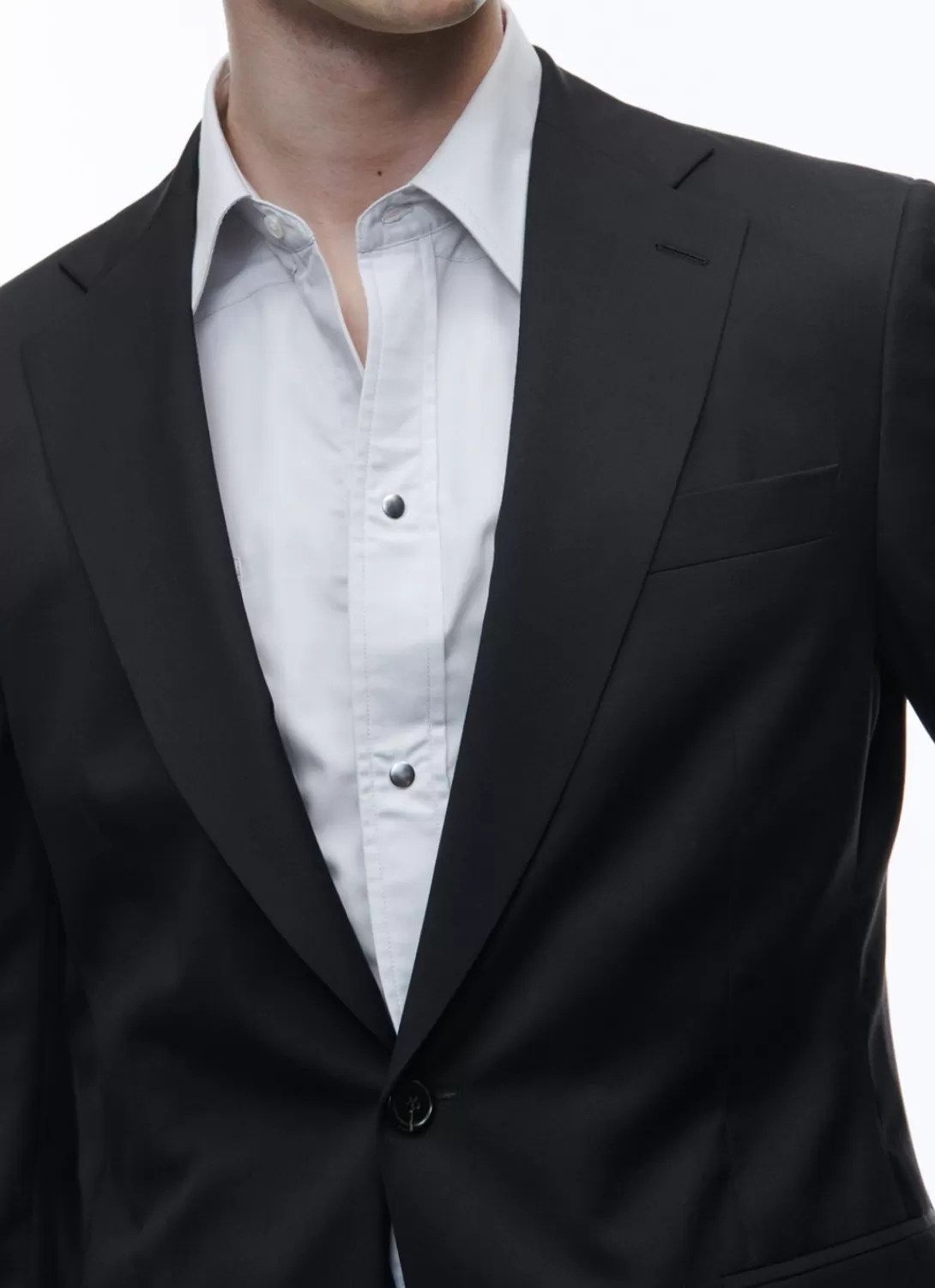 Fursac Wool Serge Large Jacket Black Store