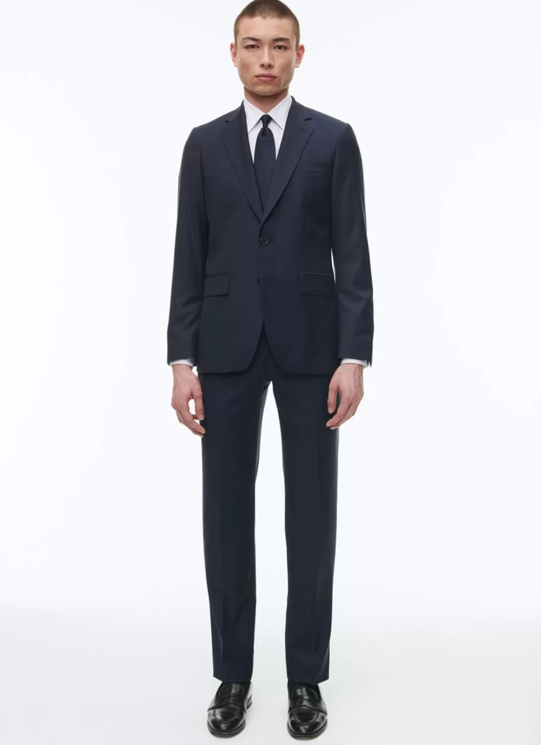Fursac Wool Serge Large Suit Navy Blue Sale