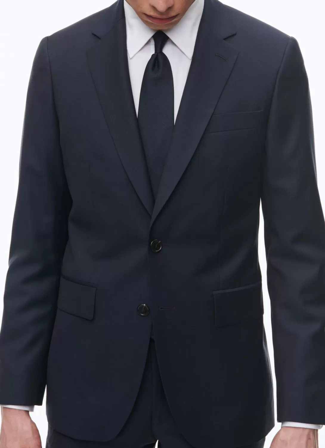 Fursac Wool Serge Large Suit Navy Blue Sale