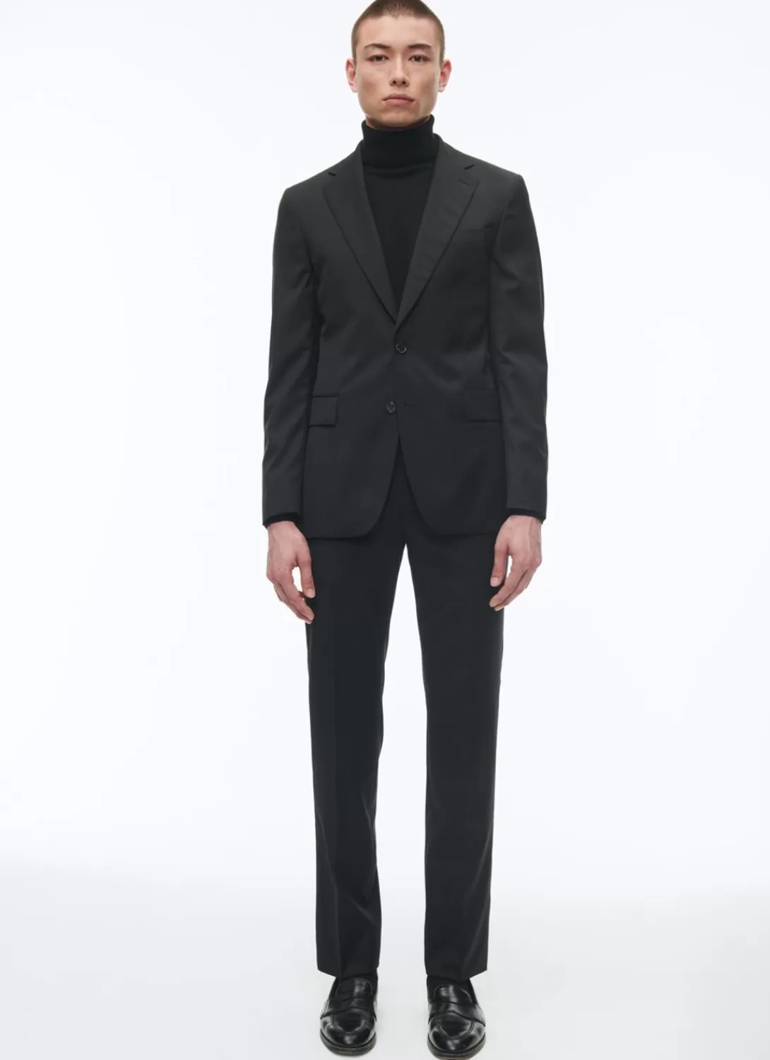 Fursac Wool Serge Suit Black Outlet
