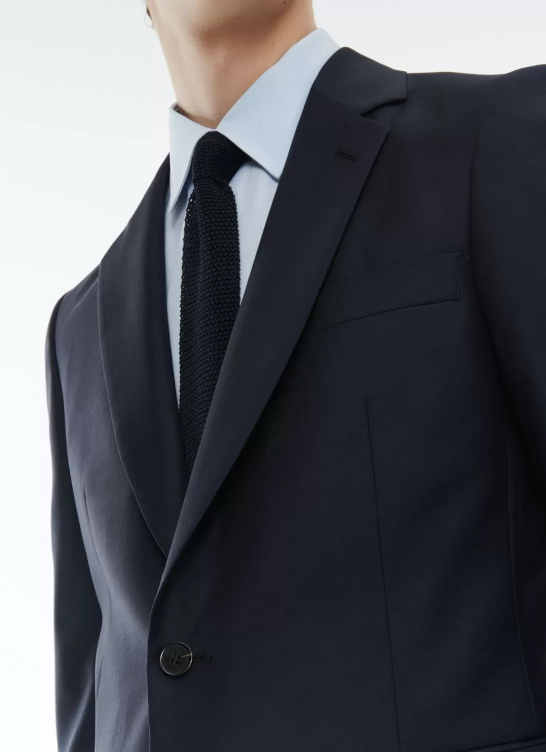 Fursac Wool Serge Suit Navy Blue Online