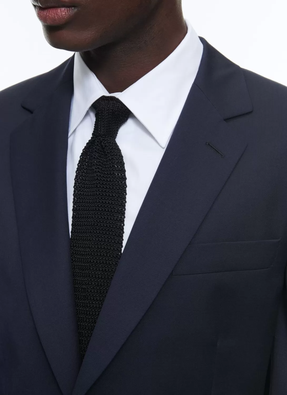 Fursac Wool Serge Suit Navy Blue Flash Sale