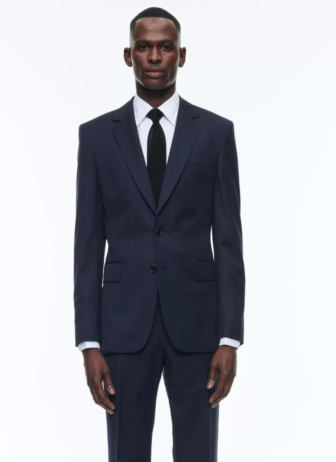 Fursac Wool Serge Suit Jacket Navy Blue Best