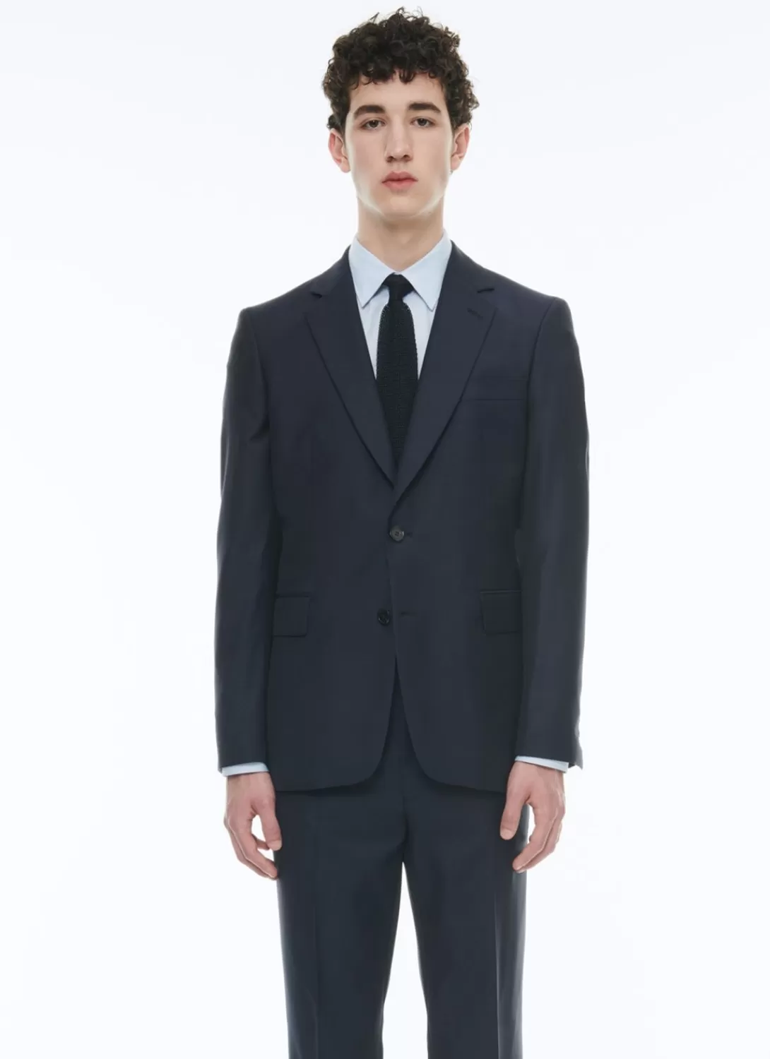 Fursac Wool Serge Suit Jacket Navy Blue Flash Sale
