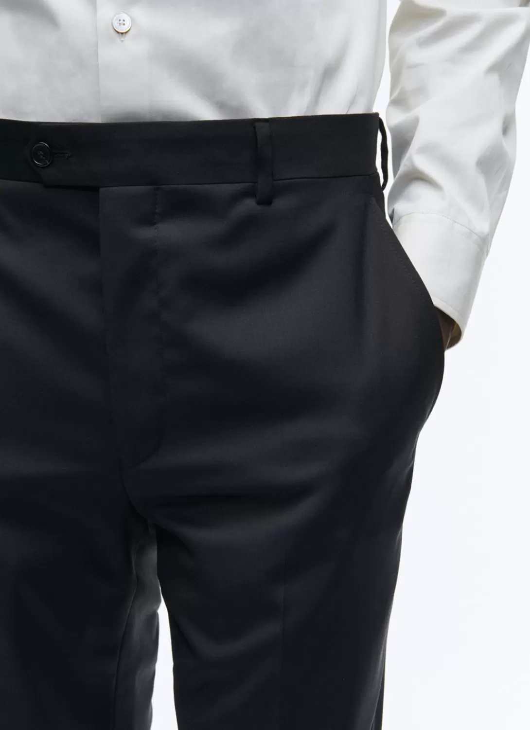 Fursac Wool Serge Trousers Black Discount